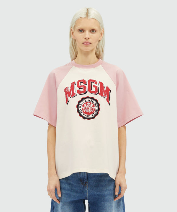 Jersey T-shirt with logo print