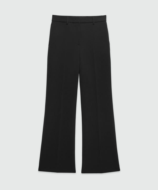 Black tailored palazzo pants