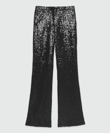 Soft sequined pants