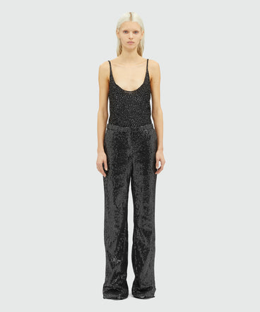 Soft sequined pants