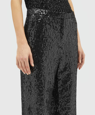 Soft sequined pants