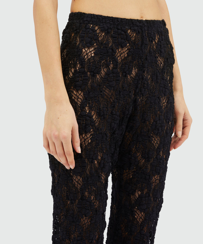 Stretch lace leggings BLACK Women 