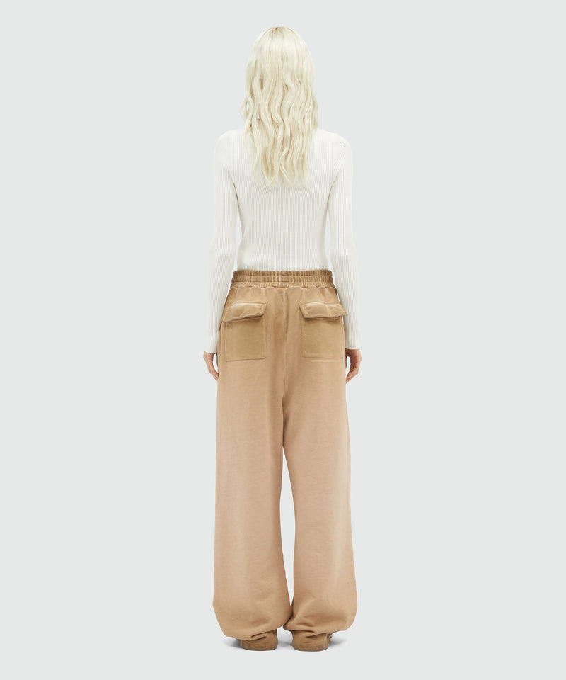 Faded jersey jogging pants BEIGE Women 