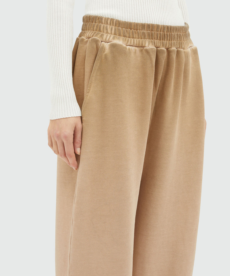 Faded jersey jogging pants BEIGE Women 