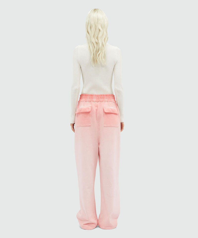Faded jersey jogging pants with print LIGHT PINK Women 