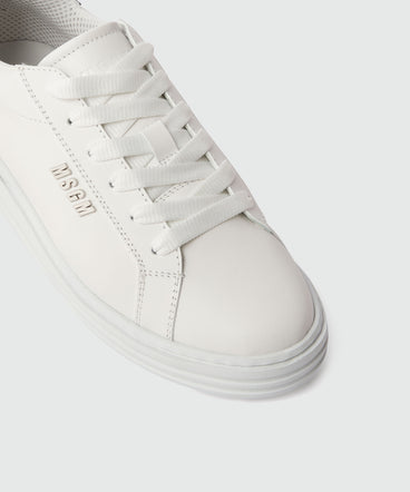 White leather MSGM sneakers