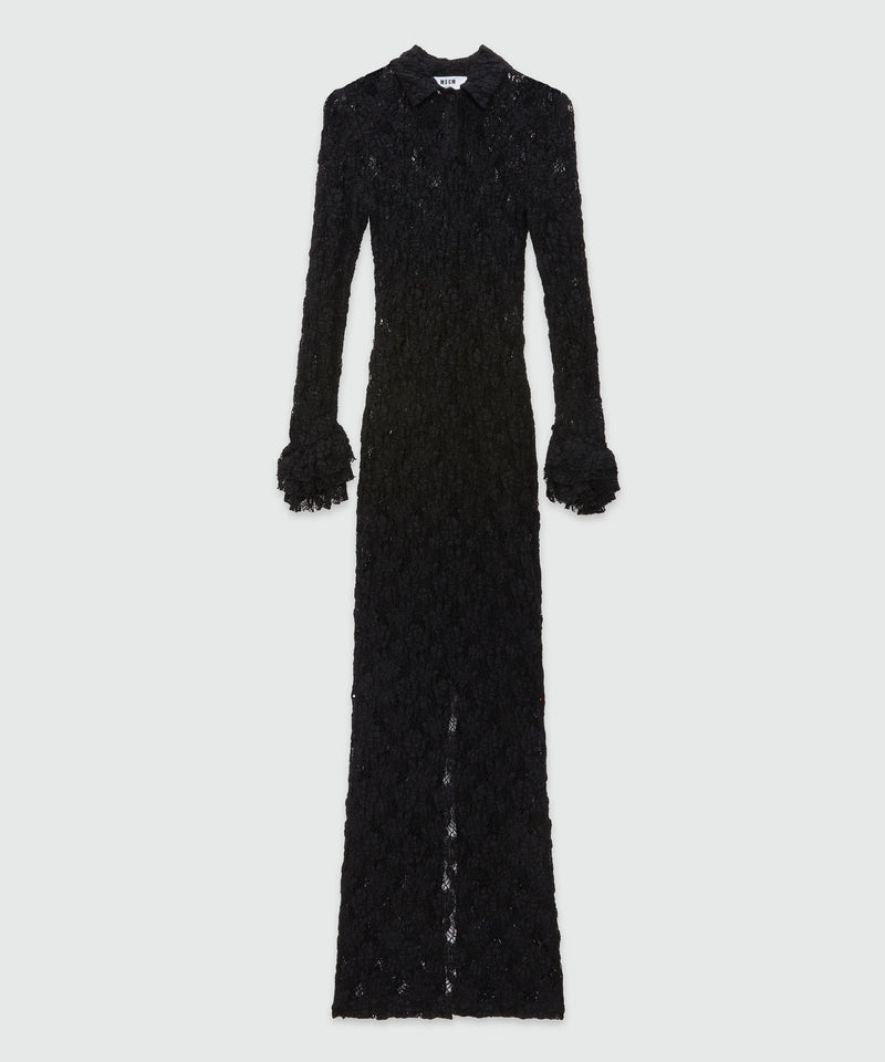 Long lace dress BLACK Women 