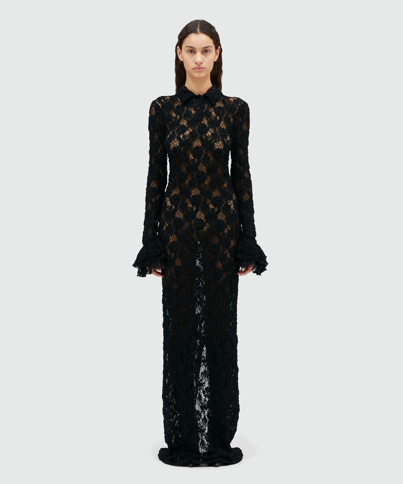 Long lace dress BLACK Women 