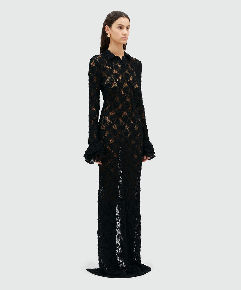 Long lace dress BLACK Women 