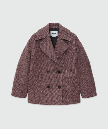 Wool double-breasted jacket