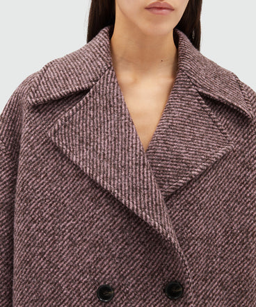 Wool double-breasted jacket