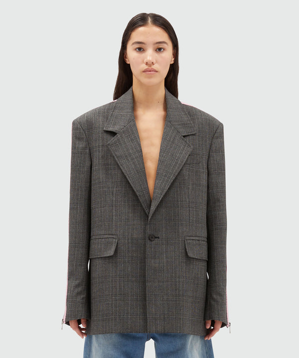 Giacca in lana principe di Galles "MSGM Tailoring"