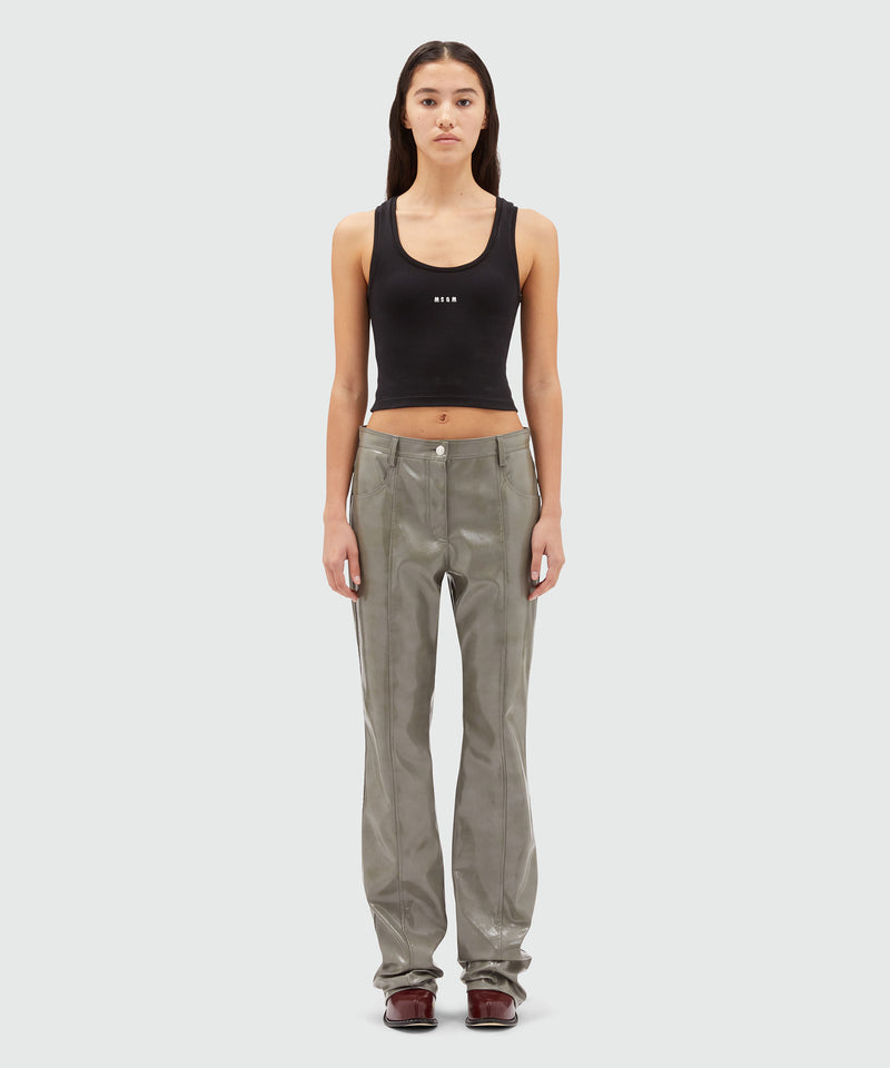 Petent leather pants GREY Women 