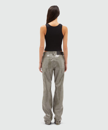 Petent leather pants