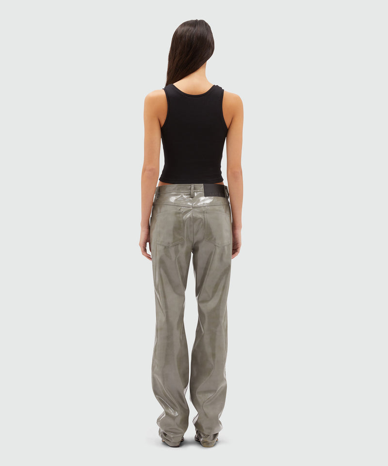 Petent leather pants GREY Women 