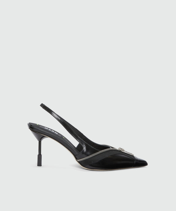 Patent leather Iconic heel slingbacks