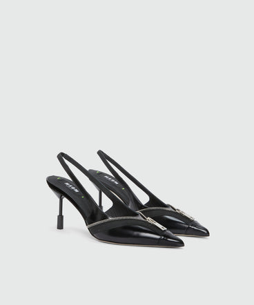 Patent leather Iconic heel slingbacks