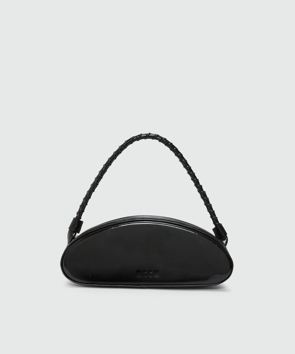 Black patent leather MSGM handbag