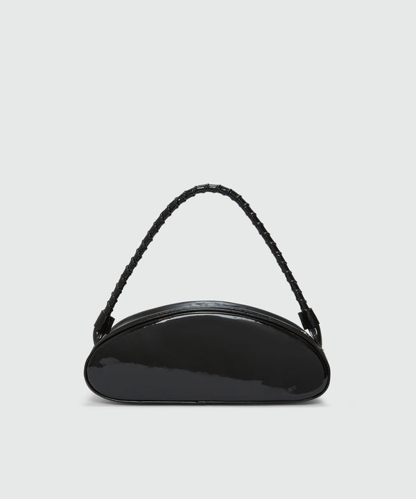 Black patent leather MSGM handbag