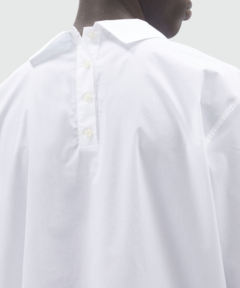 White poplin shirt with Luke Edward Hall x MSGM embroidery WHITE Men 