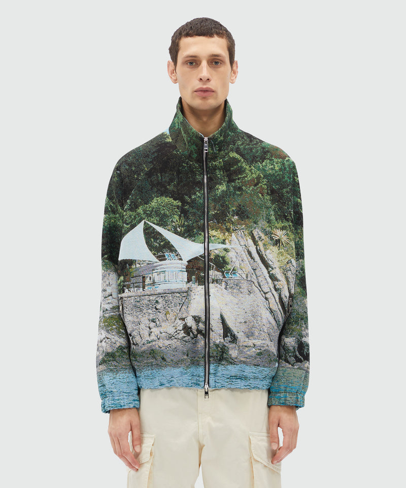 Jacquard jacket with "La Vedetta" MSGM graphics 38 Men 