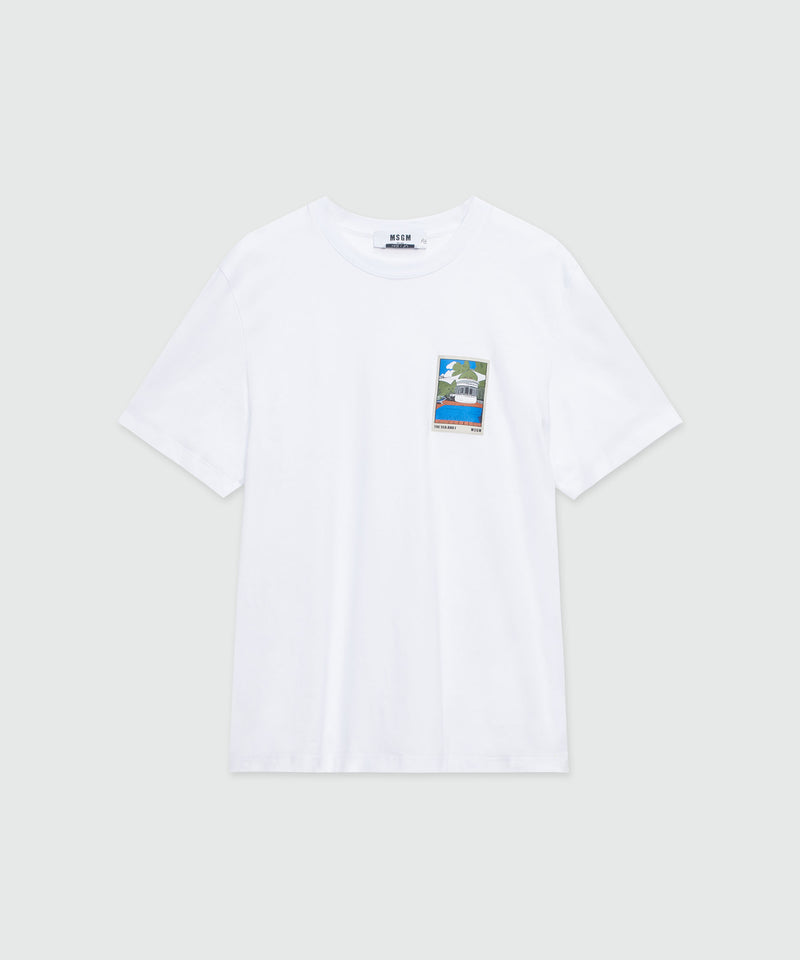 White jersey T-Shirt and "La Vedetta" patch WHITE Men 