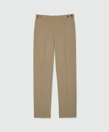 Sand chino trousers in light wool