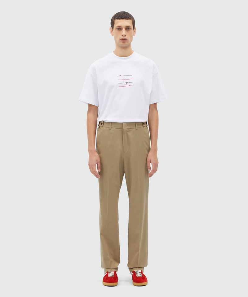 Sand chino trousers in light wool SAND Men 