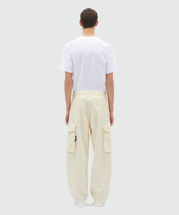 Cargo trousers in "parachute" canvas with pockets