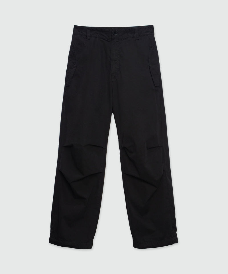 Black cargo trousers in "parachute" canvas Black Men 