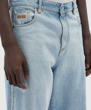 Light blue denim trousers