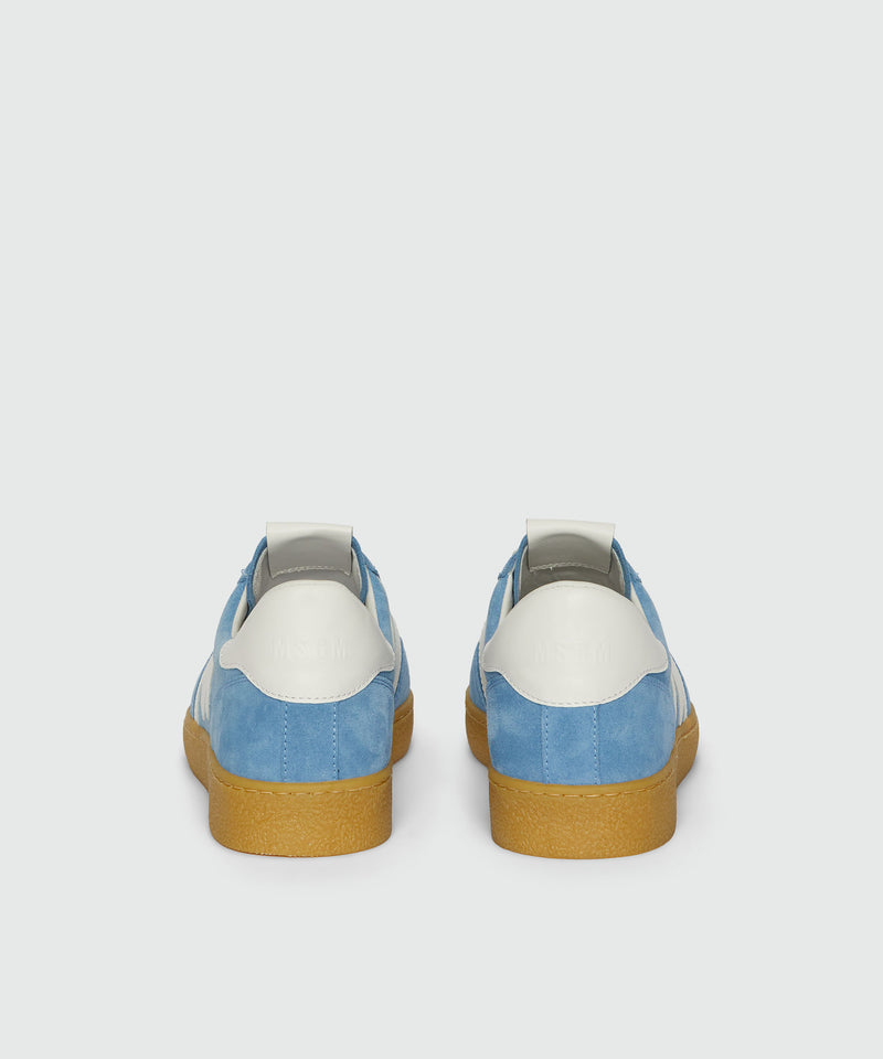 Light blue Retrò Trainer sneakers in "TheMwave" suede 86 Men 