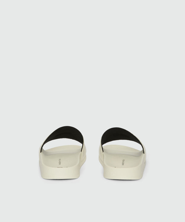 Pool slides bianco sporco con micro logo MSGM