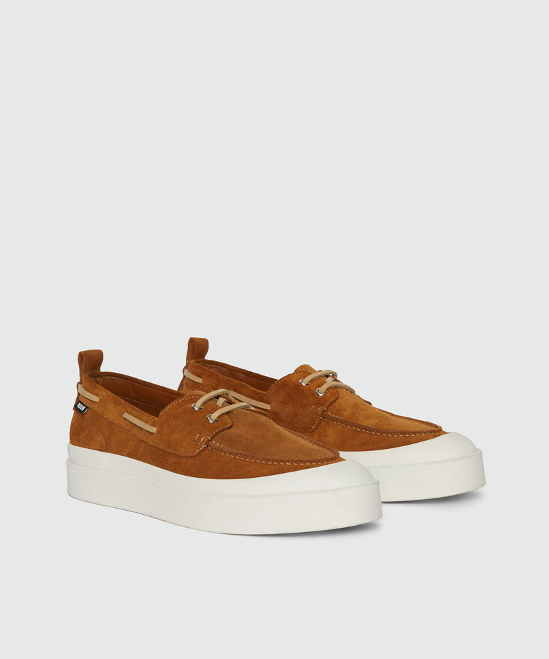 Tobacco suede boat shoes 30 Men 