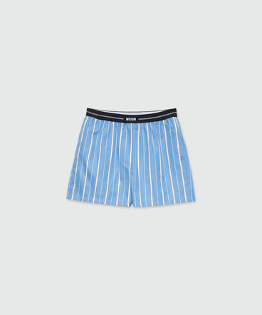 MSGM poplin shorts with elastic