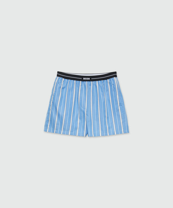 MSGM poplin shorts with elastic