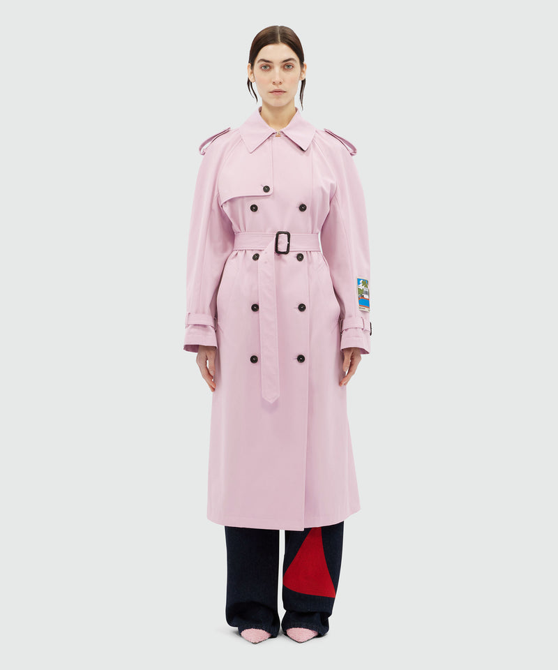 Light pink faille trench coat "La Vedetta" PINK Women 