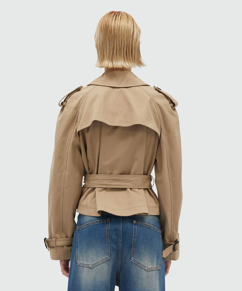 Short faille trench coat "La Vedetta" SAND Women 