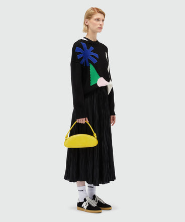 MSGM wide pleated skirt with elastic