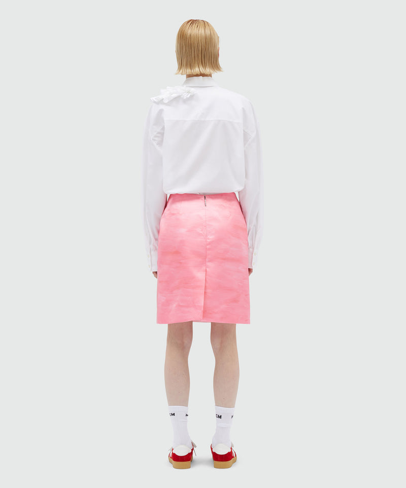 Flared skirt with Luke Edward Hall x MSGM print PINK Women 