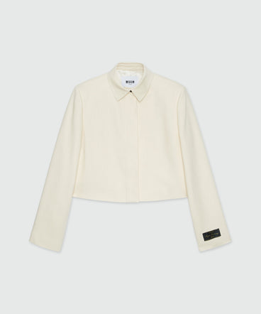 Giacca fiammato avorio MSGM Tailoring