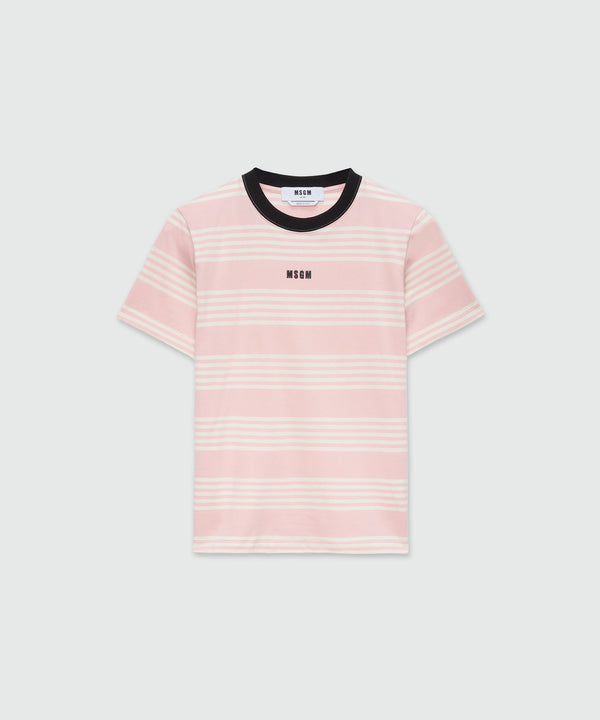 T-shirt in striped cotton