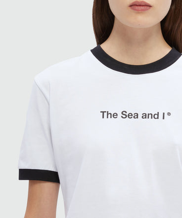 White jersey T-Shirt with MSGM quotes