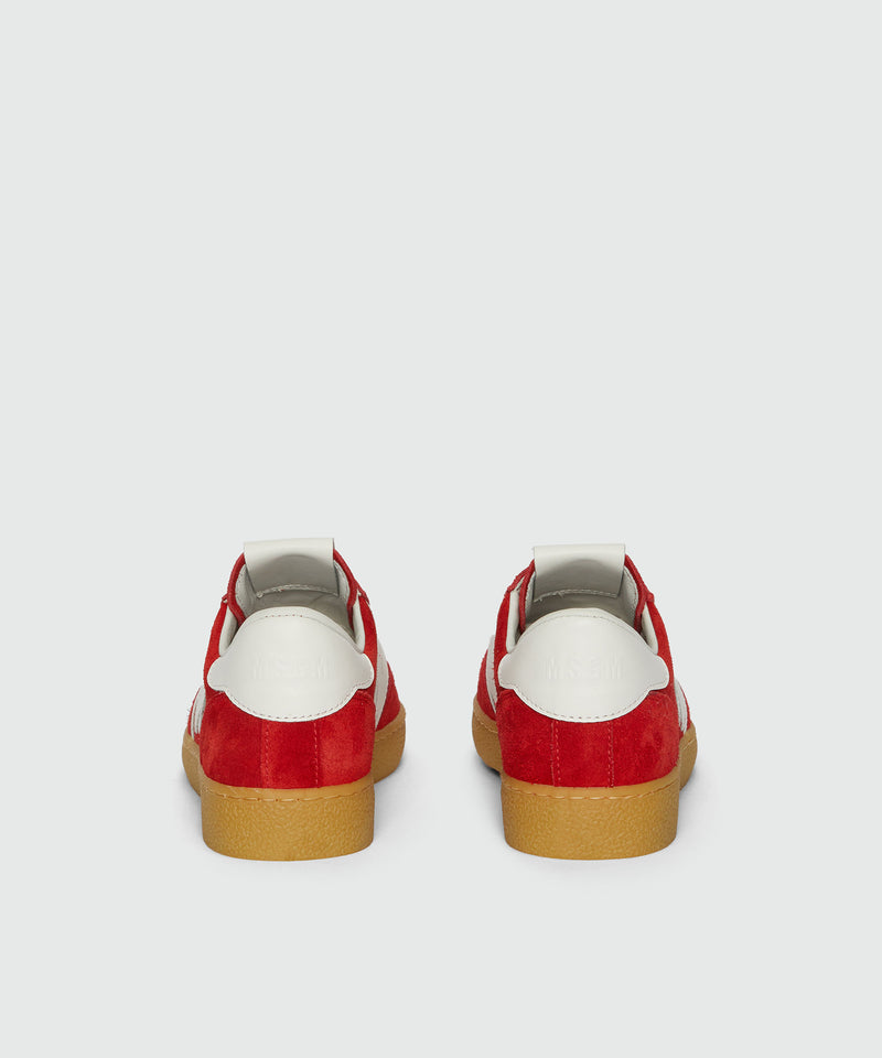 Red Retro Trainer sneakers in "TheMwave" suede 18 Women 