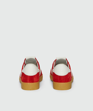 Red Retrò Trainer sneakers in "TheMwave" suede