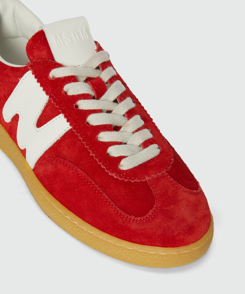 Red Retrò Trainer sneakers in "TheMwave" suede RED Women 