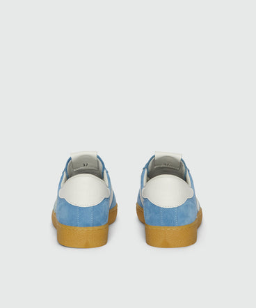 Sneakers Retrò Trainer celesti in suede "TheMwave"