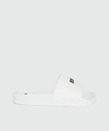 White pool slides with MSGM micrologist