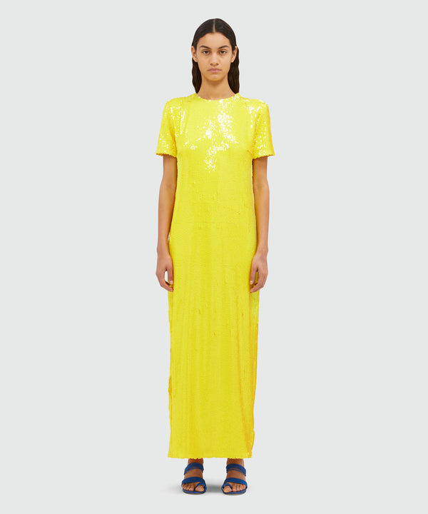 Long yellow dress