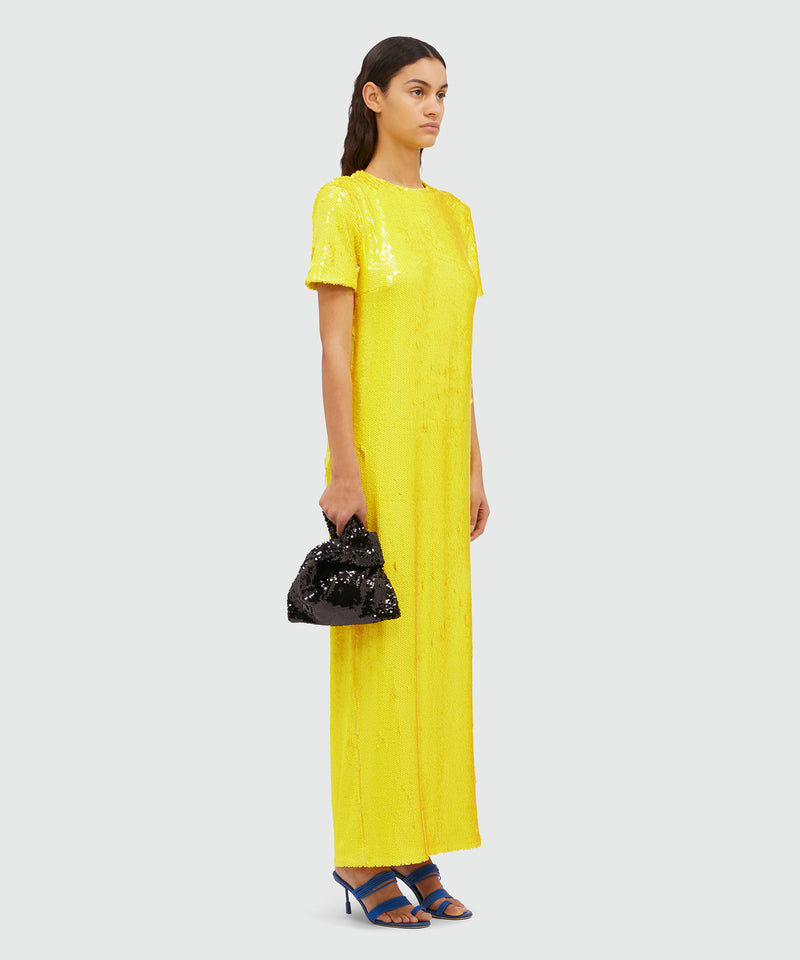 Long yellow dress YELLOW Women 